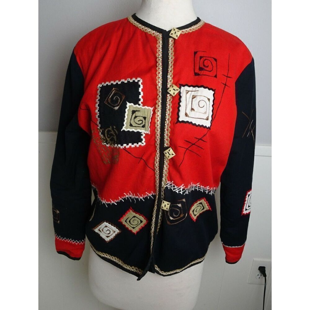 Vintage 90s Allure Women Jacket Blazer Size  M